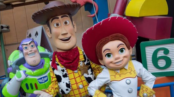Pixar Characters in Toy Story Land at WDW